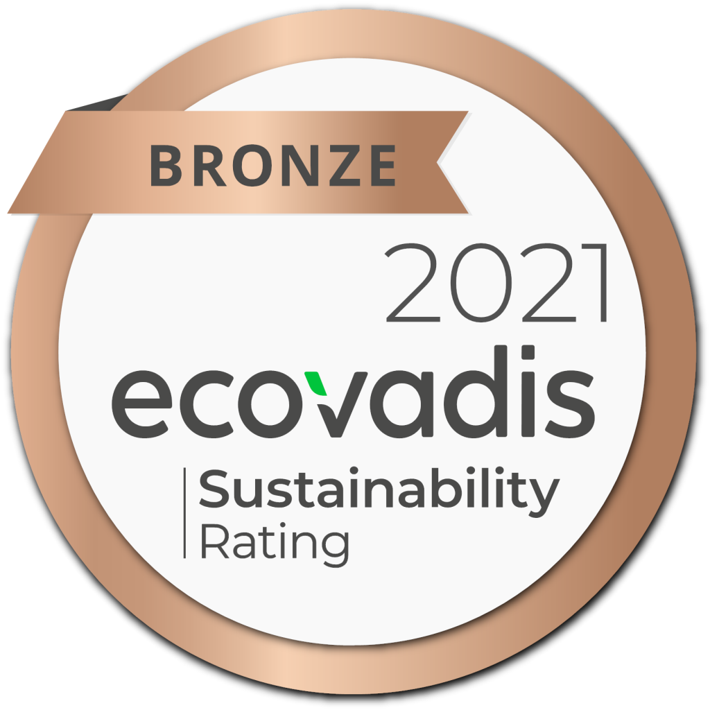 Bronze 2021 ecovadis sustainability rating